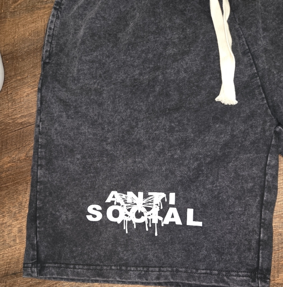 Antisocial gym shorts